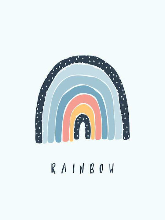 Детско Рамка Rainbow с Черна Рамка от Дърво 40x50см