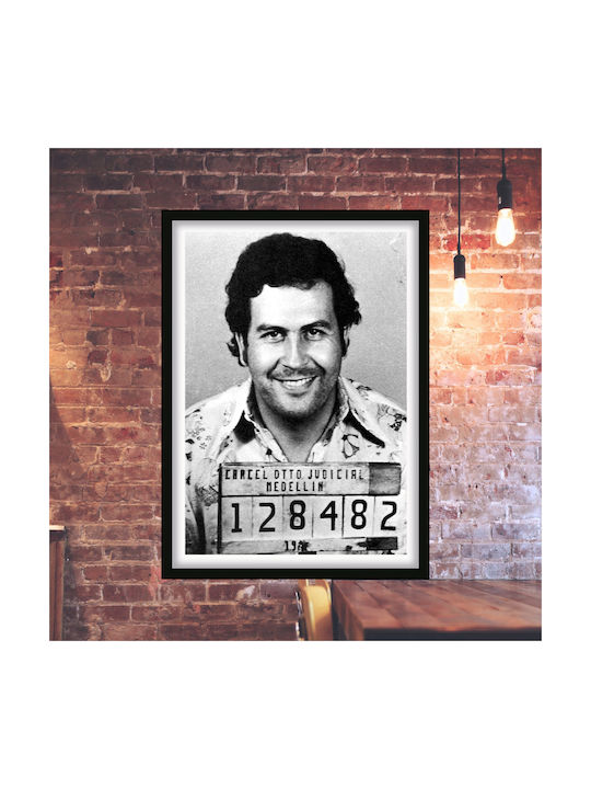 Poster Escobar Prt005 40cm X 50cm Premium Μαύρο Ξύλινο Κάδρο