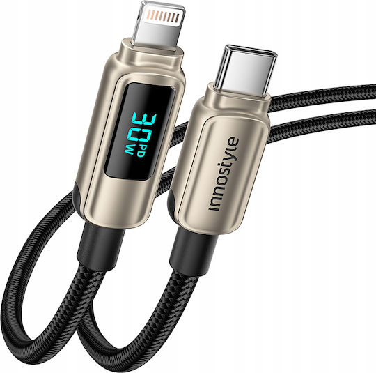 Innostyle USB-C Мъжки към Lightning Кабел 30W Златист 1м DP-CL301TG