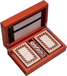 Premium Playing Cards House Nobilique Natural Leather Box Orange Premium Playing Cards House Nobilique Natural Leather Box Orange
