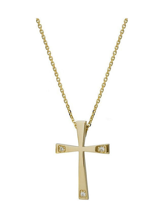 Women's Gold Cross 14K Without Chain GK13110055G