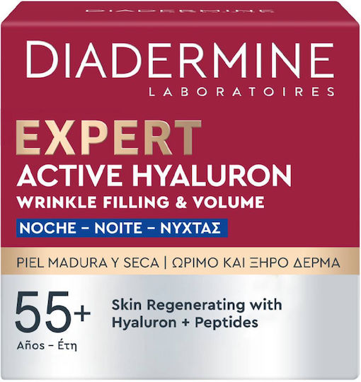 Diadermine Expert Anti-Aging Night Face Cream with Hyaluronic Acid 50ml