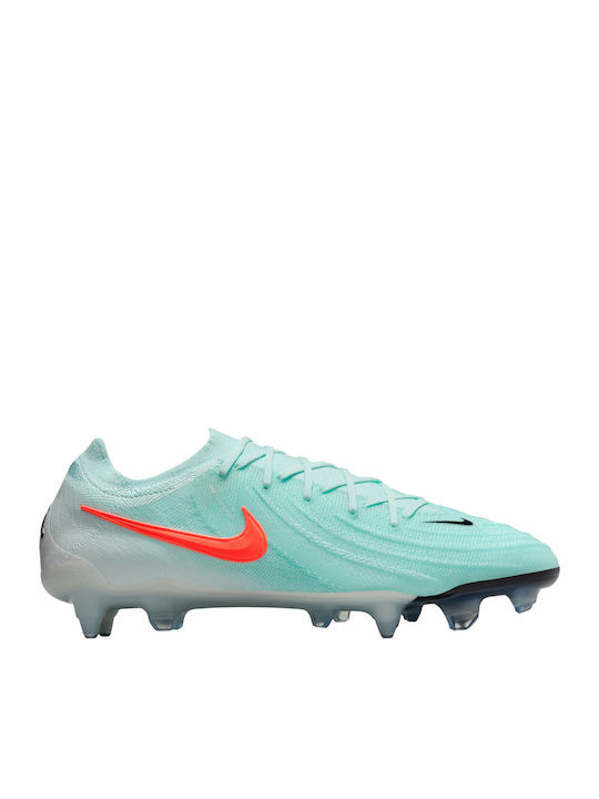 Nike Phantom GX II Elite Football Shoes with Cleats SG-Pro Turquoise