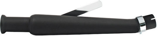 MCS Motorrad Auspuffanlagen Trumpet 1 3/4" Harley Davidson Andere Motorräder Schwarzes Universelles Upswept Rechtes Auspuff-Endrohr 20-1/2" Lang Schwarz