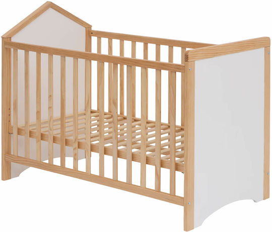 Atmosphera Babybett Braun mit Matratze 60x120cm