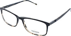 Hoffman 8305 C1 Männer Kokkala Brillengestelle mit Rezept Rechteck Schwarz