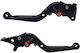 Manete Set Pcx 125/150 Racing Neagră Scurte Reglabile Hyper-x