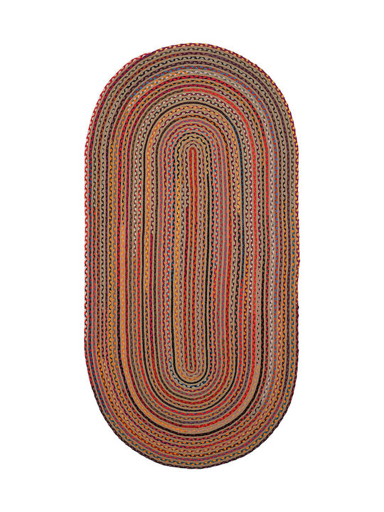 SteweHome Summer Wicker Coral Runner Rug 80x200cm