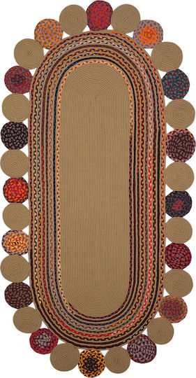SteweHome Covor Rectangular De Vară Din Paie Coral 100x150cm