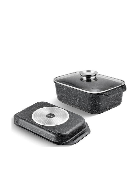 Edenberg Rectangular Aluminum Dutch Oven 6.5lt 3 Pieces