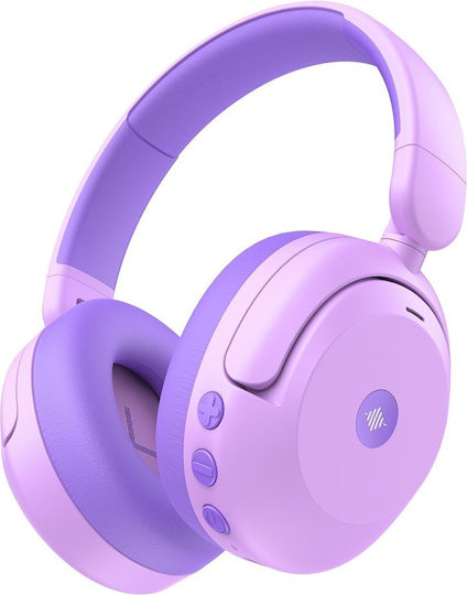 iClever BTH20 Căști Over Ear Wireless / Cu Fir cu 60 de Ore Autonomie și Încărcare Rapidă Violet