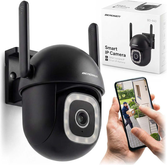 Berdsen IP Überwachungskamera Wi-Fi Full HD+ 5MP Wasserdicht mit Zwei-Wege-Kommunikation