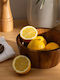Secret de Gourmet Alicante Wooden Brown Salad Bowl 28x11cm