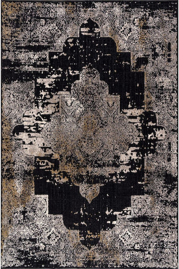 SteweHome Χαλί Διάδρομος Μαύρο 80x400cm