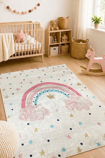 SteweHome Kids Rug Black 50x80cm Thickness 60mm