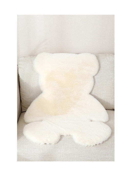SteweHome Covor Pentru Copii Bej Rotund Cu Diametru 50cm Grosime 60mm