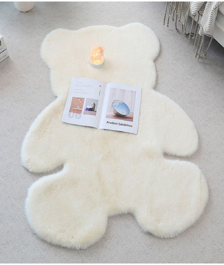 SteweHome Kinderteppich Beiges Rundes mit Durchmesser 80cm