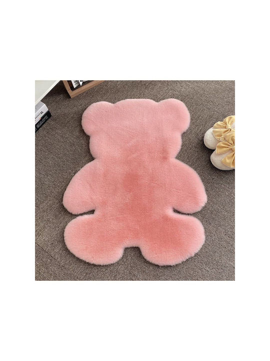 SteweHome Covor Pentru Copii Roz Rotund Cu Diametru 140cm
