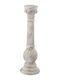 Artekko Cement Candle Holder Concrete in White Colour 22.5x17x22.5cm
