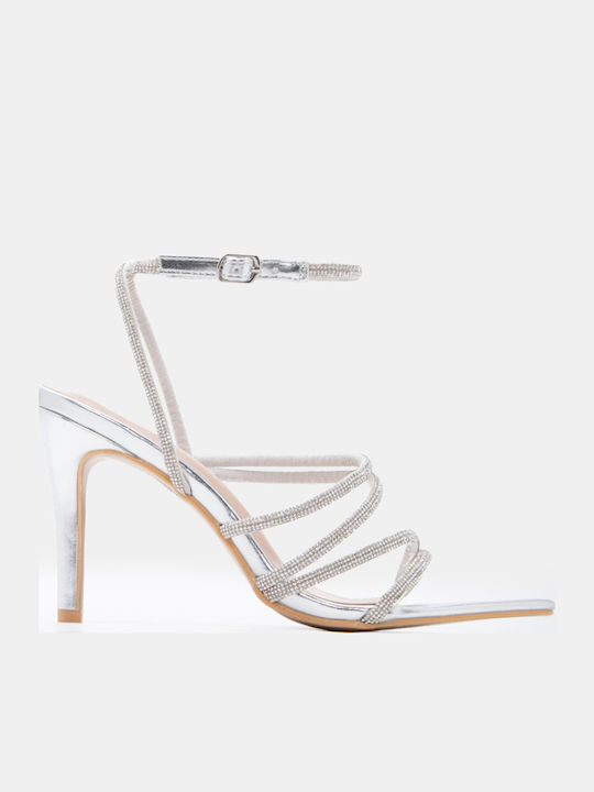 Luigi Sandals with Strass Silver