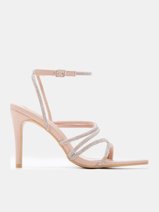 Luigi Sandals with Strass Pink