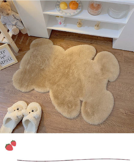 SteweHome Kinderteppich Weiß nach Meter Breite 50cm Dicke 60mm