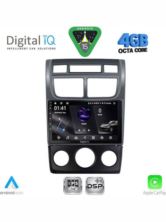 Digital IQ Car Audio System for Kia Sportage 2004-2010 with Clima A/C Bluetooth USB WiFi GPS Apple CarPlay Android Auto with 9" Touch Screen
