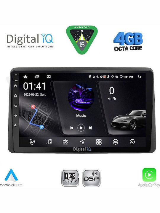 Digital IQ Car Audio System for Nissan Juke 2021 Bluetooth USB WiFi GPS Apple CarPlay Android Auto with 10" Touch Screen
