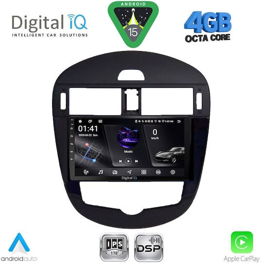 Digital IQ Ηχοσύστημα Αυτοκινήτου για Nissan Pulsar 2014-2020 με Clima (Bluetooth/USB/WiFi/GPS/Apple-Carplay/Android-Auto) με Οθόνη Αφής 9"