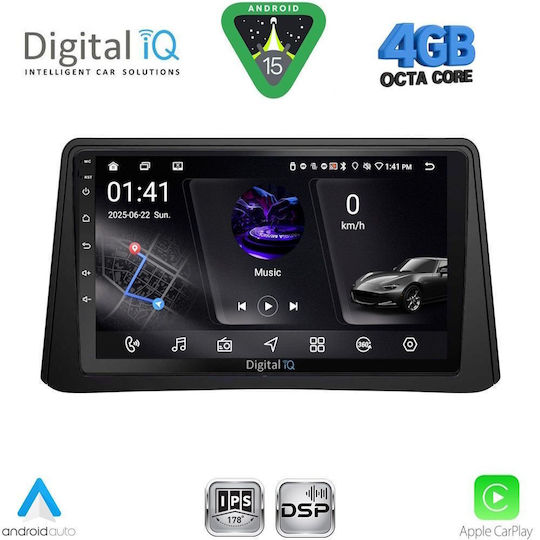 Digital IQ Car Audio System for Opel Mokka 2012-2015 Bluetooth USB WiFi GPS Apple CarPlay Android Auto with 9" Touch Screen
