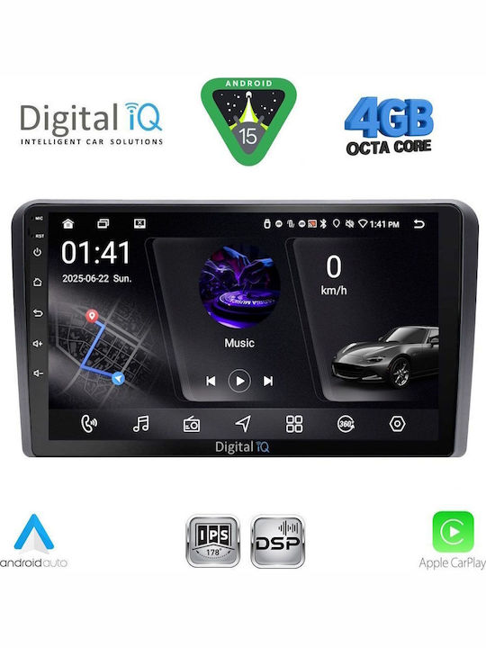 Digital IQ Car Audio System 2001-2005 (Bluetooth/USB/WiFi/GPS/Apple CarPlay/Android Auto) with 9" Touch Screen