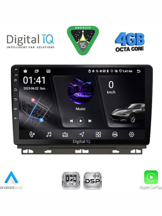 Digital IQ Car Audio System for Renault Clio / Captur 2019 (Bluetooth/USB/WiFi/GPS/Apple CarPlay/Android Auto) with 9" Touch Screen