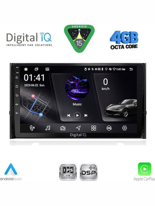 Digital IQ Car Audio System for Skoda Karoq / Kodiaq 2016 with Clima (Bluetooth/USB/WiFi/GPS/Apple CarPlay/Android Auto) with 10" Touch Screen