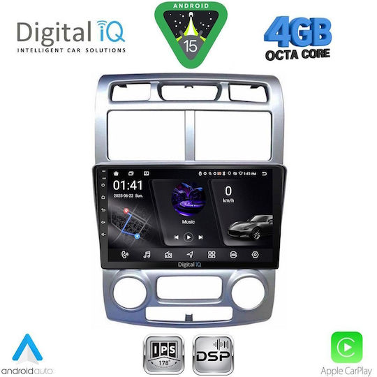 Digital IQ Ηχοσύστημα Αυτοκινήτου για Kia Sportage 2004-2010 με Clima (Bluetooth/USB/WiFi/GPS/Apple-Carplay/Android-Auto) με Οθόνη Αφής 9"