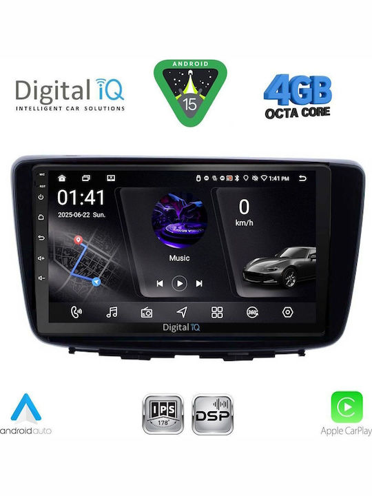 Digital IQ Car Audio System for Suzuki Baleno 2016-2022 (Bluetooth/USB/WiFi/GPS/Apple CarPlay/Android Auto) with 9" Touch Screen