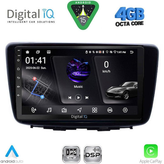 Digital IQ Car Audio System for Suzuki Baleno 2016-2022 (Bluetooth/USB/WiFi/GPS/Apple CarPlay/Android Auto) with 9" Touch Screen