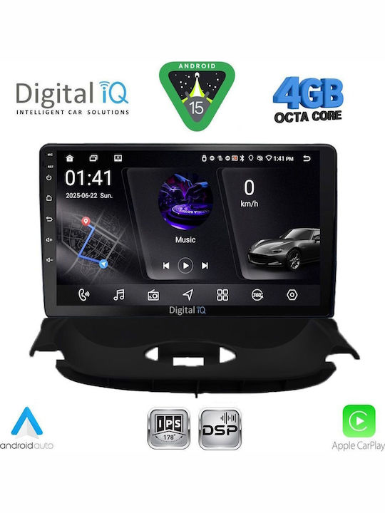 Digital IQ Car Audio System for Peugeot 206 1998-2006 Bluetooth USB WiFi GPS Apple CarPlay Android Auto with 9" Touch Screen