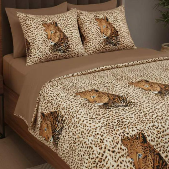 MayHome Σετ Κουβερλί Μονό από Βαμβάκι & Πολυεστέρα Animal Print 160x240cm