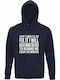 Hoodie Organic Unisex " If I Said I'll Fix It I Will There Is No Need To Remind Me Every Six Months Funny Husband " French Navy