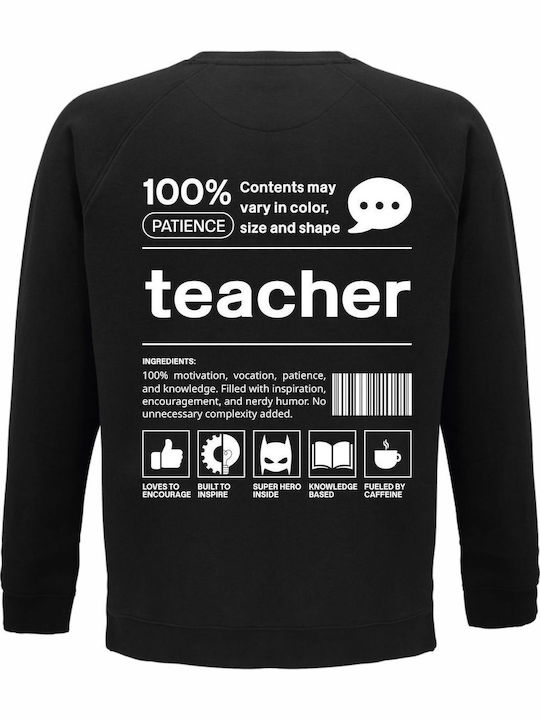 Sweatshirt Organic Unisex " Funny Teacher Barco...