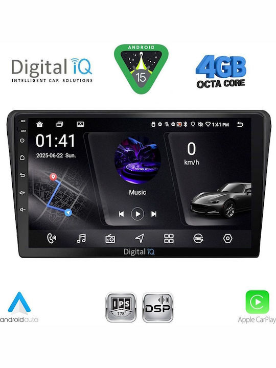 Digital IQ Car Audio System for Toyota Avensis 2003-2009 Bluetooth USB WiFi GPS Apple CarPlay Android Auto with 9" Touch Screen