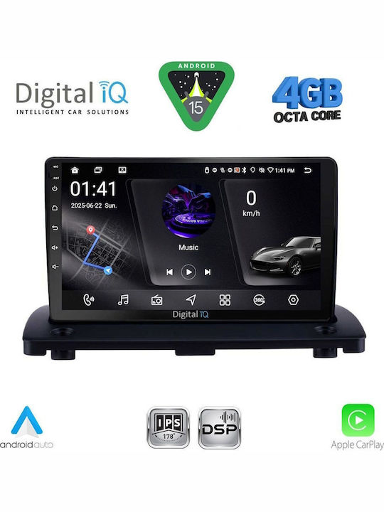 Digital IQ Car Audio System for Volvo XC 90 2002-2014 (Bluetooth/USB/AUX/WiFi/GPS/Apple CarPlay/Android Auto) with 9" Touch Screen