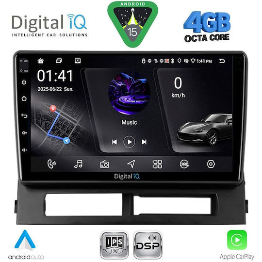 Digital IQ Ηχοσύστημα Αυτοκινήτου για Toyota Prius 2003-2009 με Clima (Bluetooth/USB/WiFi/GPS/Apple-Carplay/Android-Auto) με Οθόνη Αφής 9"