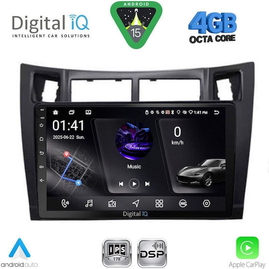 Digital IQ Car Audio System for Toyota Yaris 2006-2011 (Bluetooth/USB/WiFi/GPS/Apple CarPlay/Android Auto) with 9" Touch Screen