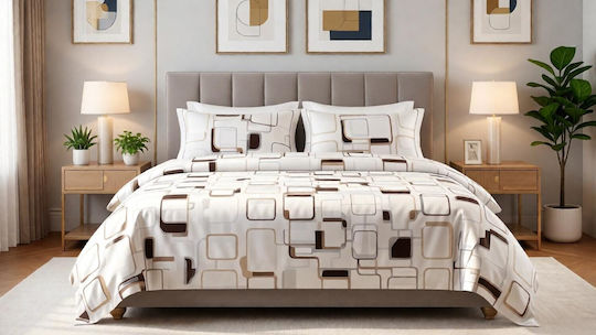 MayHome MayHome Coverlet Set Single Cotton & Polyester Beige 160x240cm
