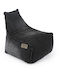 Kids Beanbag Black 35x40x60cm