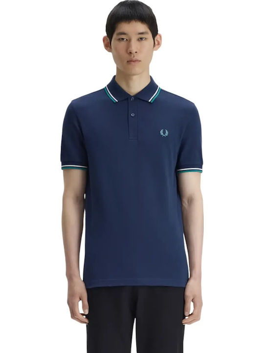 Fred Perry Twin Tipped Поло Мъжка Тениска С Къс...