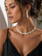 Set With Necklace & Earrings Made of Silver