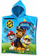 Paw Patrol Παιδική Πετσέτα Θαλάσσης Πόντσο Microfiber Paw Patrol 100x50cm