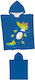 Stewehome Kinder Strandponcho Mit Kapuze Bunt Digitale Druck 4-6 Jahre 50x50 cm